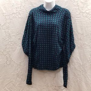 Vintage 70's geometric longsleeve knit shirt